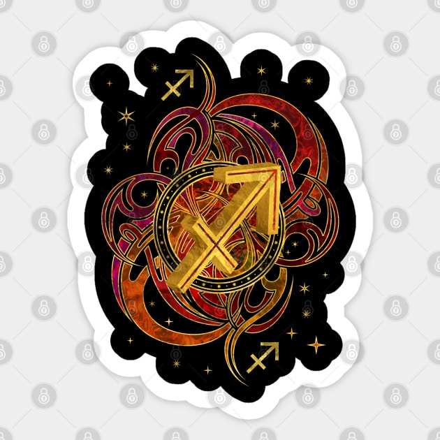 Sagittarius Zodiac Sign Fire element Sticker by Nartissima